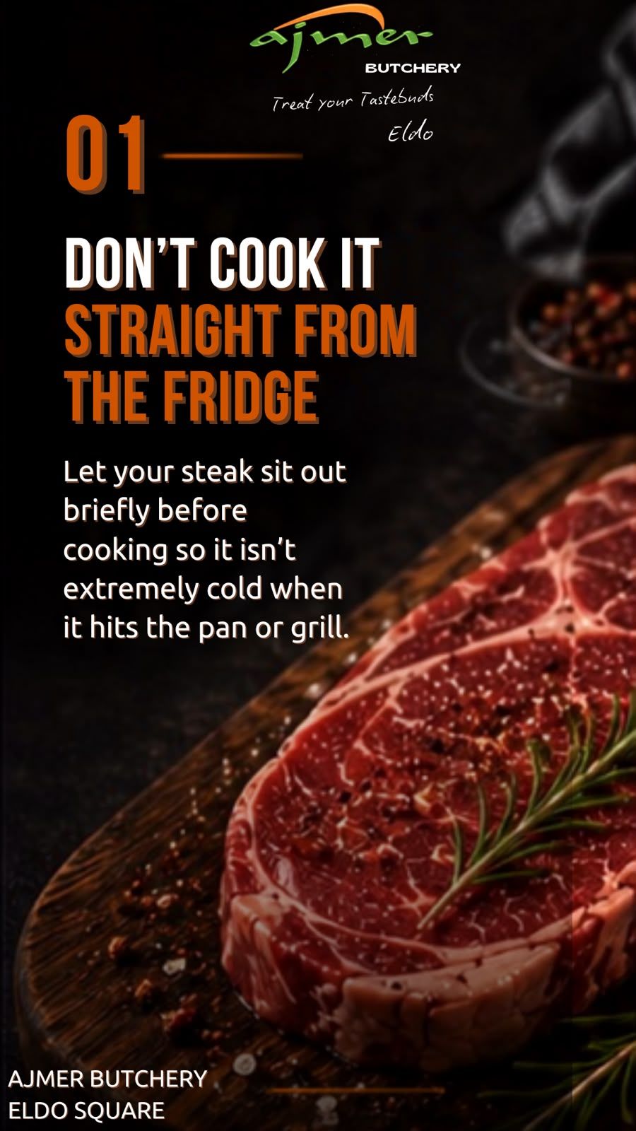 Tip 1: don't cook it straight from the fridge