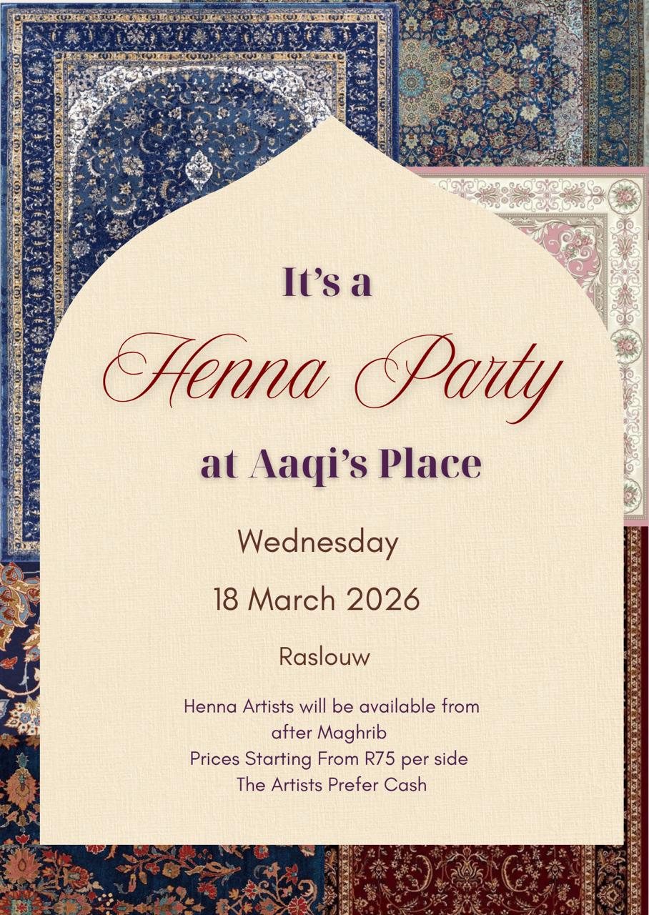 Henna party invitation