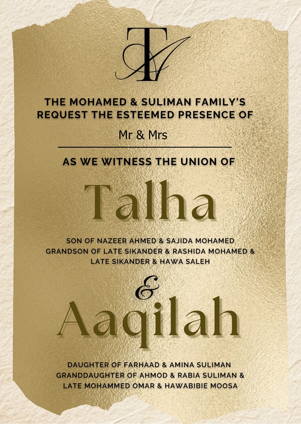 Wedding suite page 2: Wedding invitation