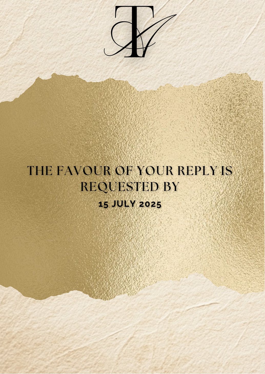 Wedding suite page 8: RSVP card
